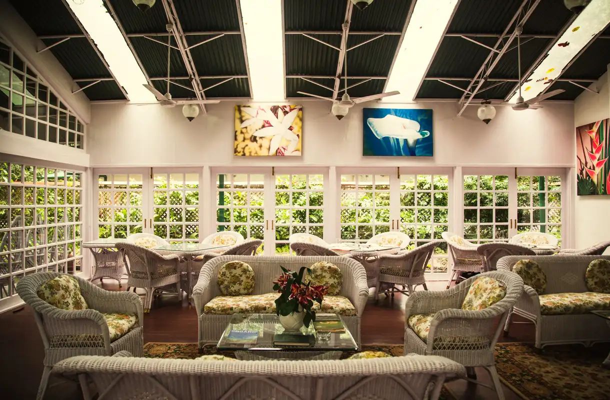 The comfort of a heritage tea bungalow. Balipara, Assam.